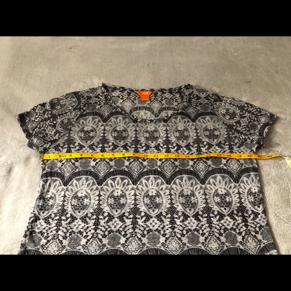 Joe fresh T-shirt black and white sheer size XL - Picture 2 of 11